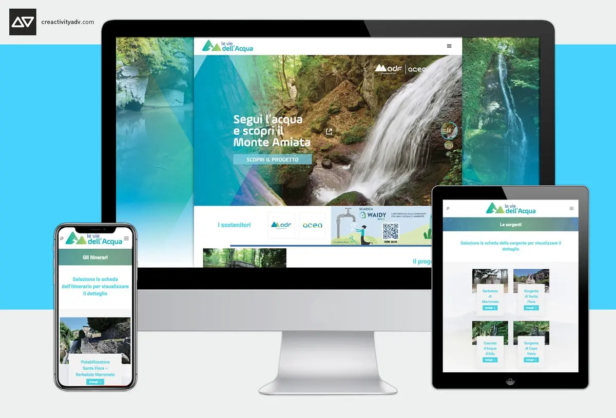 Sito web Le Vie dell'Acqua