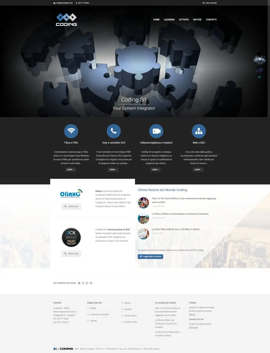 Sito web Coding Srl