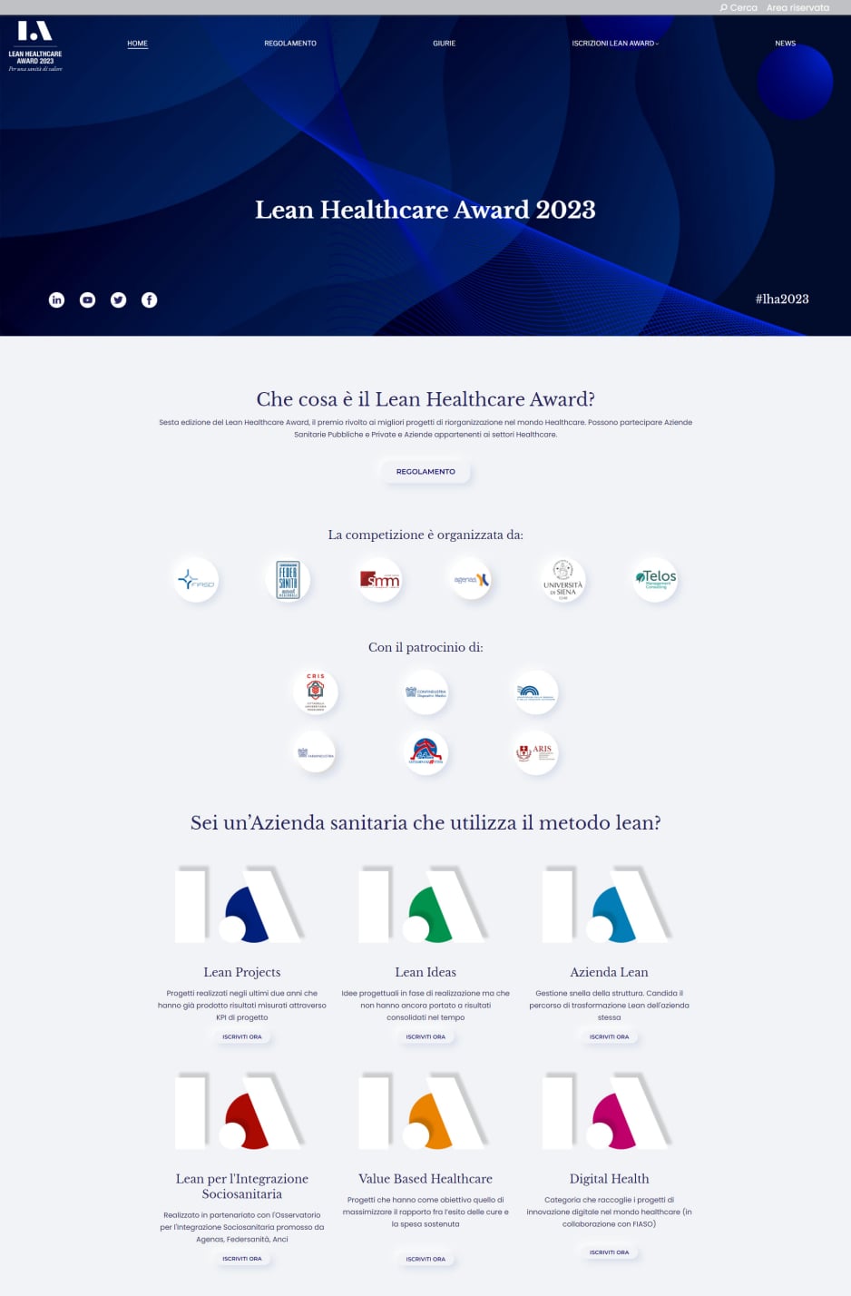Sito web Lean Healthcare Award