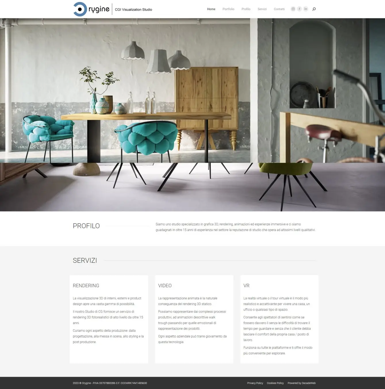 Sito web Orygine