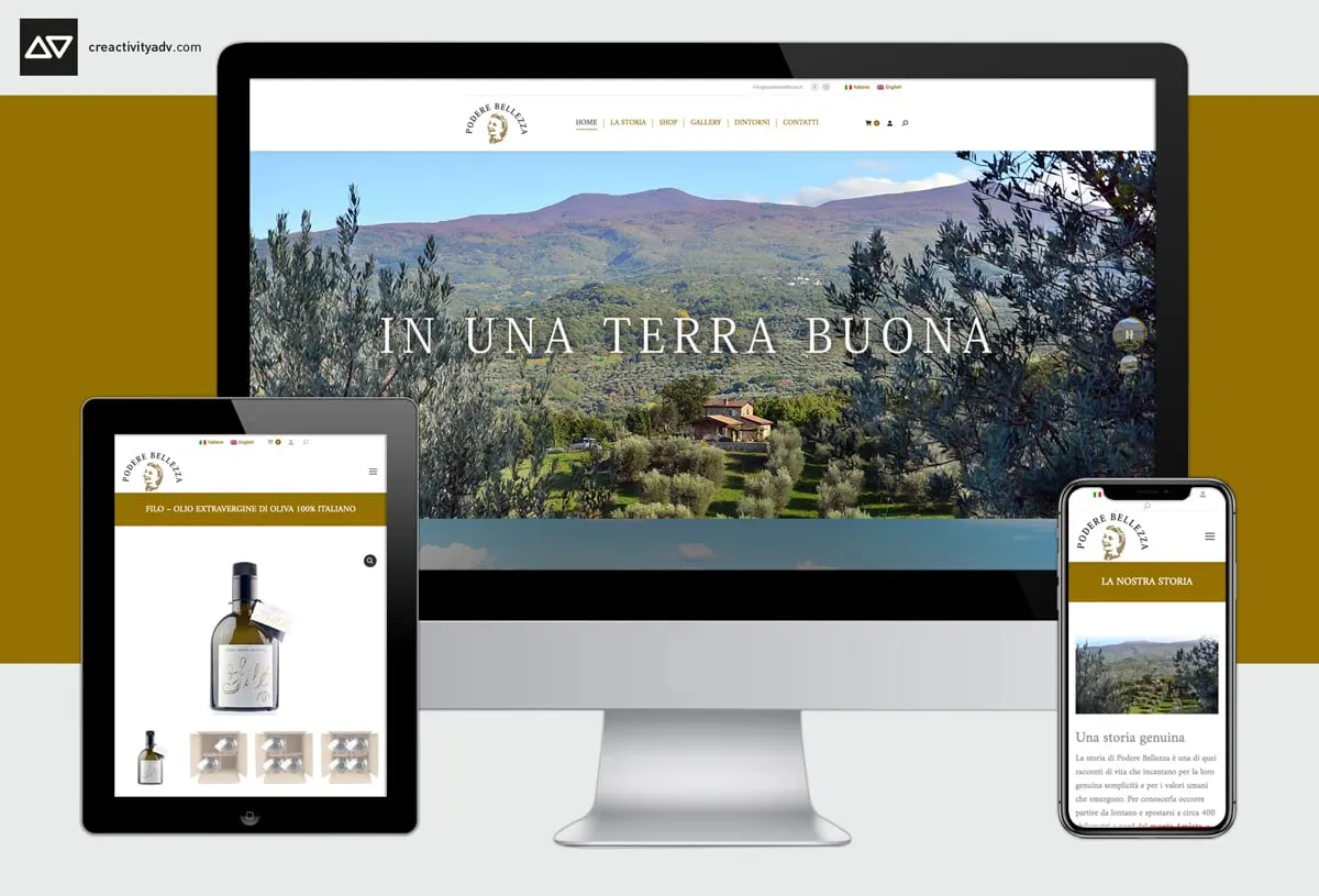 Sito web Podere Bellezza